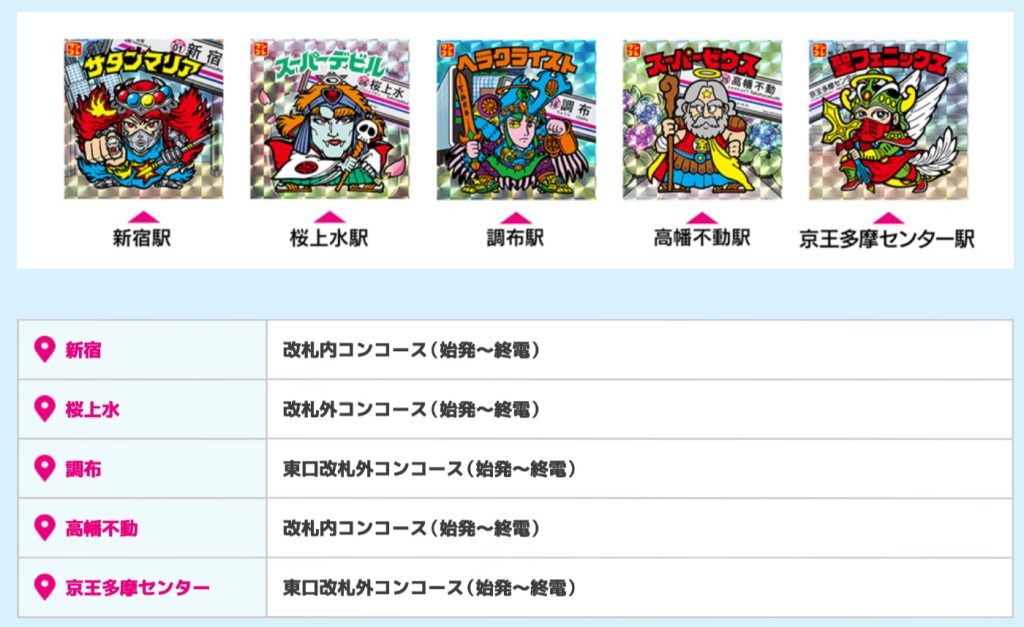 京王電鉄とビックリマンがコラボ！記念乗車券販売や京王沿線周遊ラリーなどが開催！